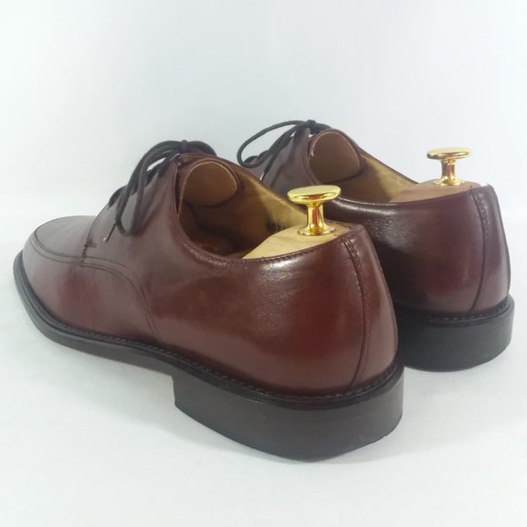 Pronto Uomo Mahogany Apron Toe Derbys 10.5D Italy main image 9